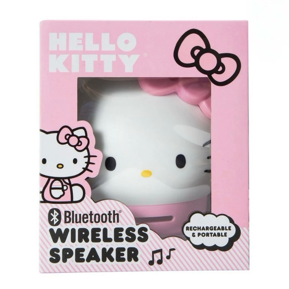 Sanrio Hello Kitty Bluetooth Pink Portable Rechargeable Wireless Speaker NIB